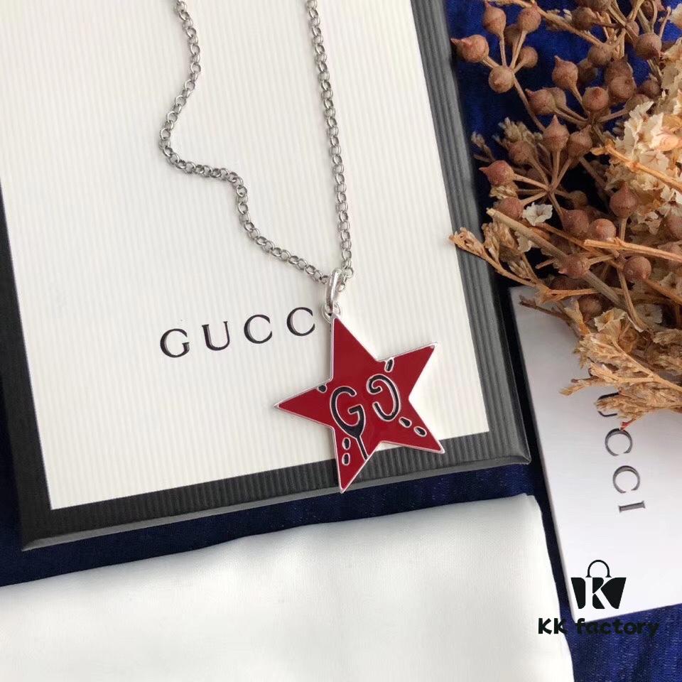 692fee5799f2d84055c8d240 In Stock‼ Gucci 'REAL' Series Sterling Silver Necklace, Unisex Vintage Style, S925 Oxidized Silver Pendant, 37-42cm Adjustable Chain, Official Packaging, Ideal Gift