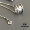 692fee5999f2d84055c8d244 New Arrival 🆕 Gucci GG Hollow Pendant Necklace for Couples, Authentic Silver 925, Approx. 14g, Chain Length 50+5cm