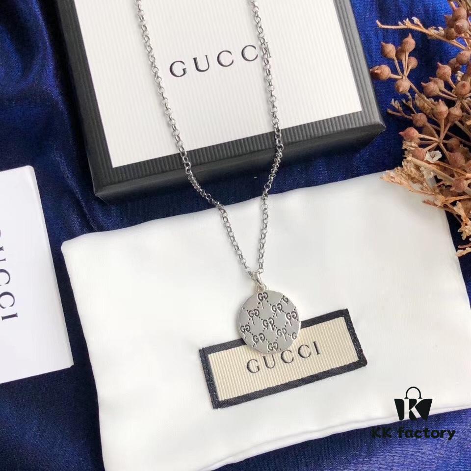 692fee5c99f2d84055c8d24b In Stock‼ Gucci 'REAL' Series Sterling Silver Necklace, Unisex Design, S925 Oxidized Silver, 37-42cm