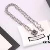 692fee5d99f2d84055c8d24c Gucci Men's Square Hollow G Necklace in Sterling Silver
