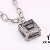 692fee5e99f2d84055c8d24e Gucci Men's Square Hollow G Necklace in Sterling Silver
