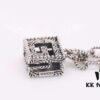 692fee5f99f2d84055c8d253 Gucci Men's Square Hollow G Necklace in Sterling Silver