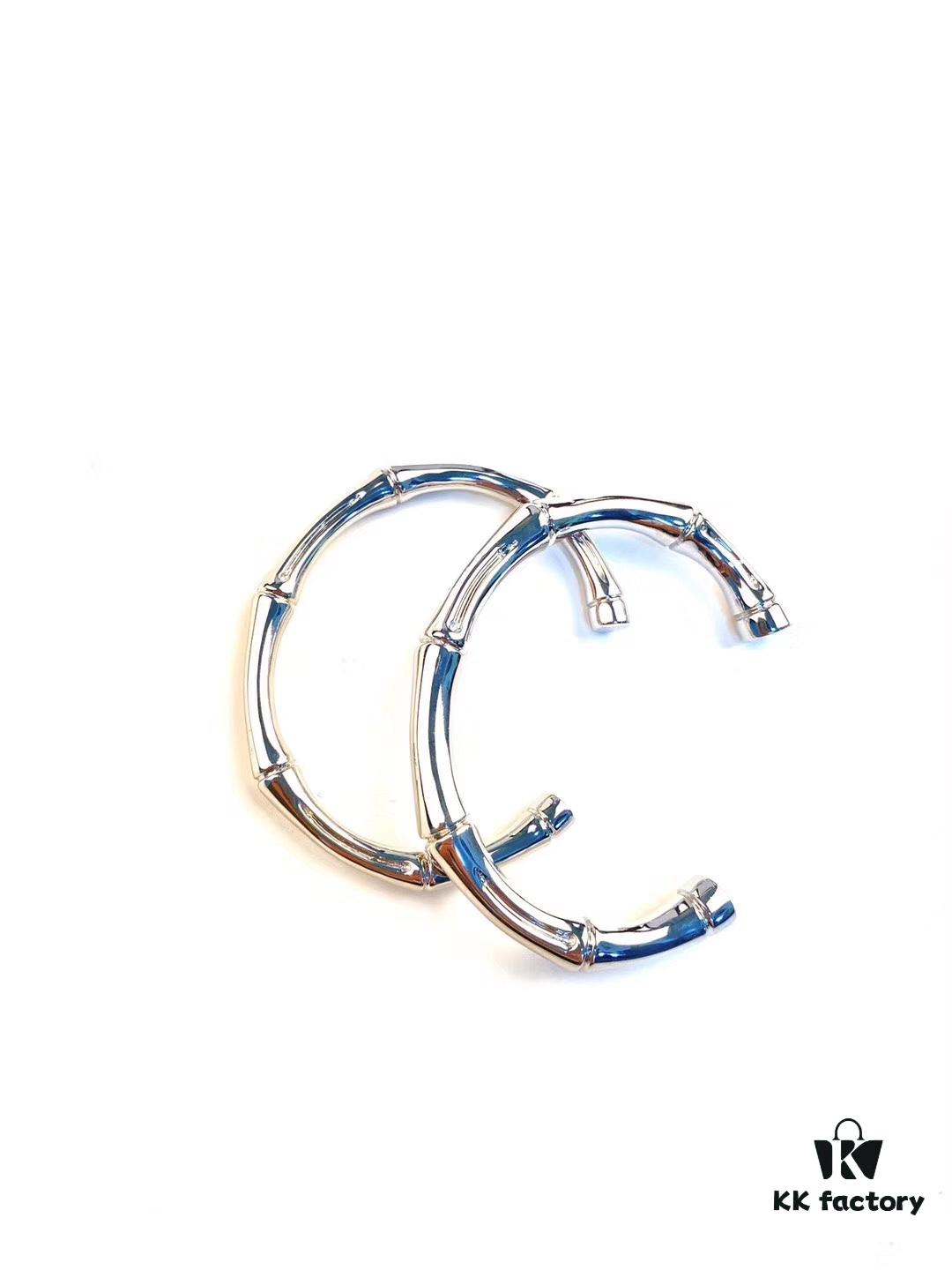 692fee6299f2d84055c8d25a GUCCI Bamboo Cuff Bracelet 💅🏻💞🎍 Heavyweight Design, Premium Replica 925 Solid Silver Unisex Open Bangle with Original Logo