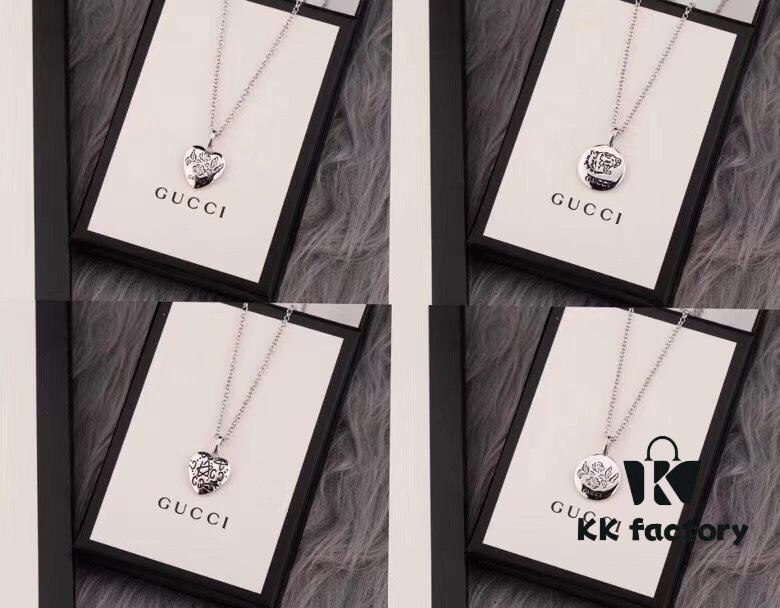692fee6999f2d84055c8d266 Gucci Double G Necklace, Unisex Interlocking Logo Pendant, Handcrafted S925 Sterling Silver, High-End Replica