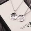 692fee6a99f2d84055c8d267 Gucci Double G Necklace, Unisex Interlocking Logo Pendant, Handcrafted S925 Sterling Silver, High-End Replica