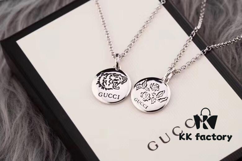 692fee6a99f2d84055c8d267 Gucci Double G Necklace, Unisex Interlocking Logo Pendant, Handcrafted S925 Sterling Silver, High-End Replica