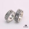 692fee6d99f2d84055c8d26b Gucci Double G Sunflower Couple Ring in Sterling Silver