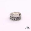 692fee6e99f2d84055c8d26d Gucci Double G Sunflower Couple Ring in Sterling Silver