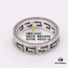 692fee7399f2d84055c8d274 Gucci Square G Pattern Sterling Silver Ring, Full Size Range Available