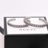 692fee7599f2d84055c8d279 Gucci Men's and Women's Openwork Square G Design Unisex Bracelet in 925 Silver