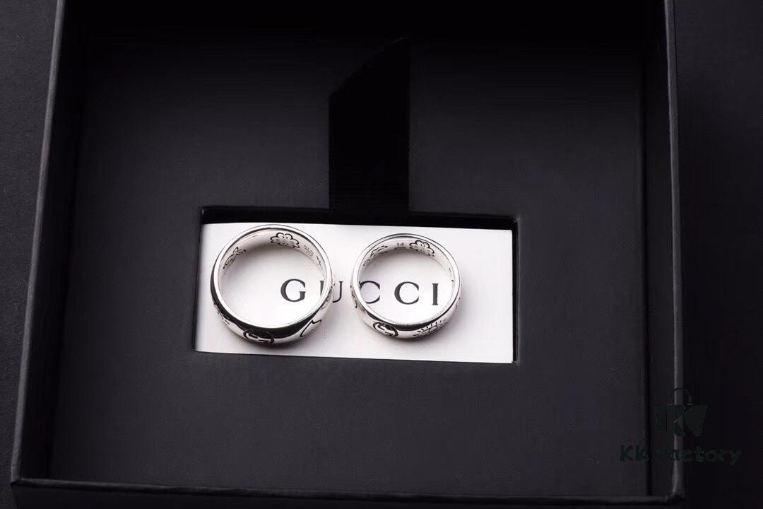 692fee7b99f2d84055c8d283 GUCCI 2019 Latest Ring Original 925 Sterling Silver (GucciGhost) Series Accessory to Awaken Vibrant Perception, Simple and Stylish, Independent and Unconventional