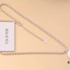 692fee8299f2d84055c8d290 Authentic Replicated Gucci Cactus Classic Double G Necklace, Direct Wax Mold Craftsmanship, 925 Silver Material, Unisex Design, High-Quality Finish