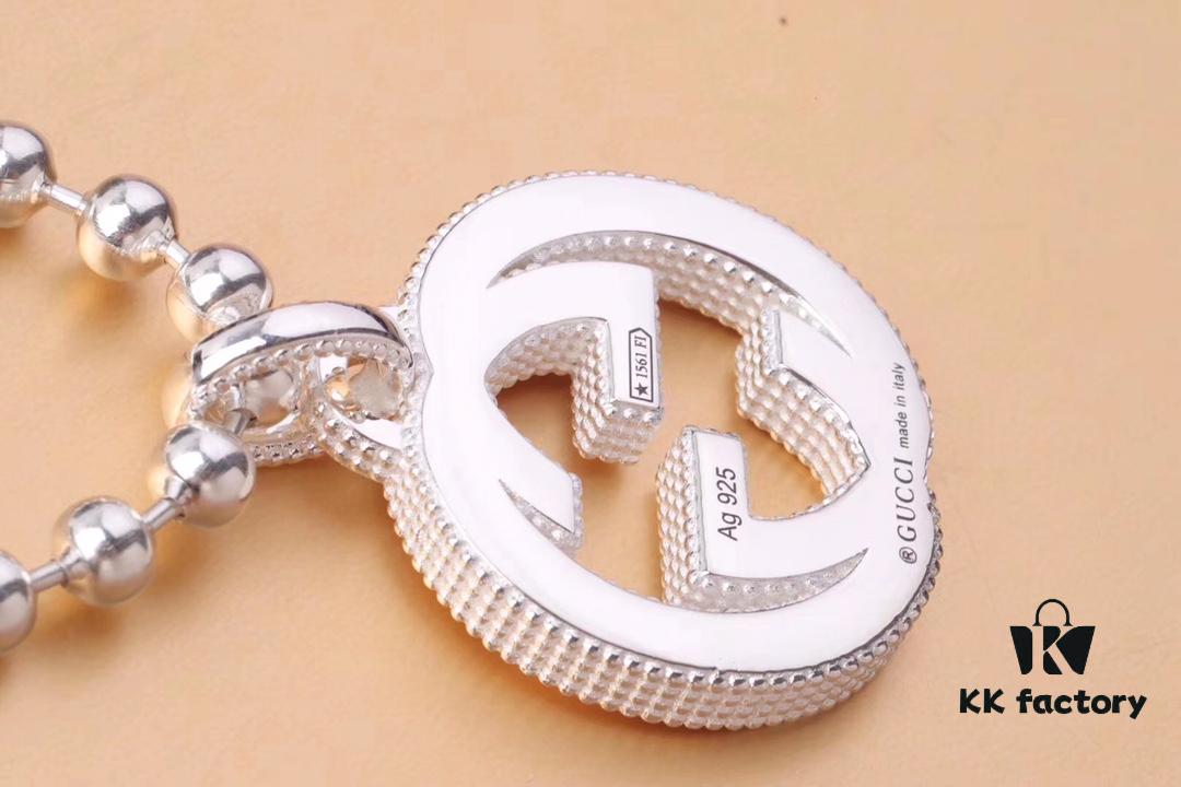 692fee8299f2d84055c8d292 Authentic Replicated Gucci Cactus Classic Double G Necklace, Direct Wax Mold Craftsmanship, 925 Silver Material, Unisex Design, High-Quality Finish