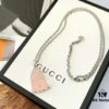 692fee8d99f2d84055c8d2a4 Gucci Ghost Pink Enamel Pendant, Comes with Accessory Box and Dust Bag, Includes 925 Silver Chain, Reversible Design, Excellent Condition, Rare Color from Official Stores, Logo Features the Ghost's Eyes, Soft Pink Tone, Subtle Without Oversized G Logo, Stylish and Versatile Design