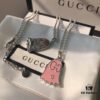 692fee8f99f2d84055c8d2a7 Gucci Ghost Pink Enamel Pendant, Comes with Accessory Box and Dust Bag, Includes 925 Silver Chain, Reversible Design, Excellent Condition, Rare Color from Official Stores, Logo Features the Ghost's Eyes, Soft Pink Tone, Subtle Without Oversized G Logo, Stylish and Versatile Design