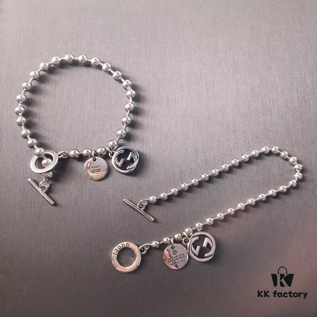 692feeb199f2d84055c8d2e5 New Arrival! Gucci Men's Prayer Bead Bracelet with Clasp Design, Couple and Best Friend Style Necklace