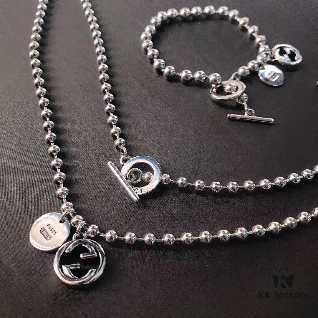 692feeb599f2d84055c8d2eb New Arrival! Gucci Men's Prayer Bead Bracelet with Clasp Design, Couple and Best Friend Style Necklace