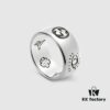 692feeba99f2d84055c8d2f1 Gucci Blind For Love Couple's Ring 2019 Latest Model Ring Original 925 Sterling Silver (GucciGhost) Series Accessories to Awaken Vivid Sensory Perception. Simple, Stylish, Independent and Unconventional!