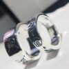 692feec799f2d84055c8d304 Gucci Ghost Sterling Silver Ring Series, Gucci Lip Print Skull Unisex Couple Ring, S925 Pure Silver (Not Plated), Official Store Latest Gift Box Packaging