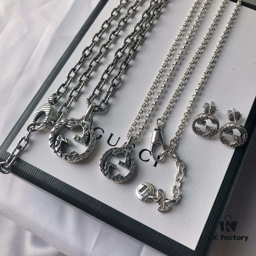 New Arrival Today! Interlocking Double G Necklace (2 Styles) / Ear Studs