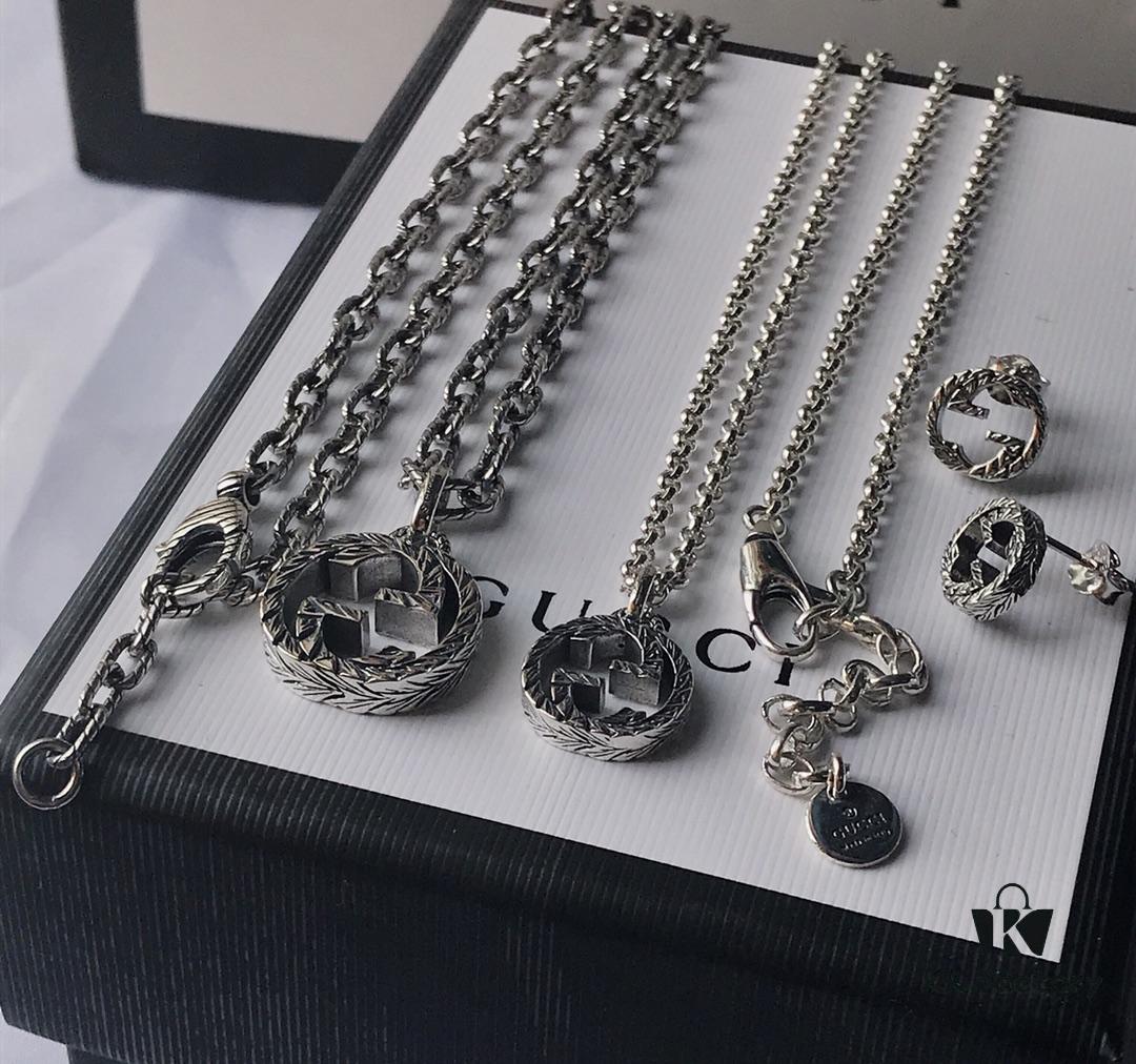 New Arrival Today! Interlocking Double G Necklace (2 Styles) / Ear Studs
