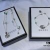 New Heavyweight Double G Turquoise Necklace and Bracelet Set with Daisy Pendant