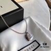 692feee699f2d84055c8d331 Xiaohongshu Viral Hit! Upgraded High-End Quality Gucci 'Love Fearless' Double-Sided Pattern Bird Flower Couple Necklace