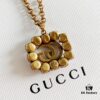 692feefe99f2d84055c8d35c New Year Gift 🎁 2020 New Gucci Double G Full Diamond Necklace Bracelet, Counter-Matching Brass Material