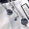 692fef0099f2d84055c8d35f Gucci Loyalty Tiger Head Necklace with Double-Sided Pattern