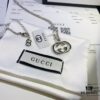 692fef0899f2d84055c8d36e Gucci Real Photo One-to-One Replica Sticker, Labels, Receipt Included, Pure Silver Double G Necklace, Unisex Fashion Minimalist Design
