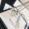 692fef1399f2d84055c8d384 Gucci Official Photos Replica One-to-One Sticker, Labels, Receipt Included, Gucci Ghost Skull Necklace, Double G Texture Pendant, Artistic Design, 65cm Chain Length, Must-Have for Fashion Enthusiasts