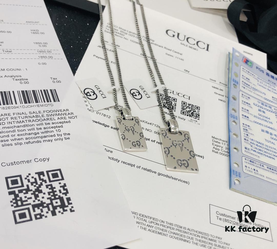 692fef1599f2d84055c8d387 Gucci Official Photos Replica One-to-One Sticker, Labels, Receipt Included, Gucci Ghost Skull Necklace, Double G Texture Pendant, Artistic Design, 65cm Chain Length, Must-Have for Fashion Enthusiasts