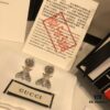 692fef2399f2d84055c8d3a4 GUCCI Full Diamond Double G Bee Stud Earrings