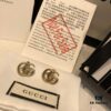 GUCCI Retro Double G Stud Earrings