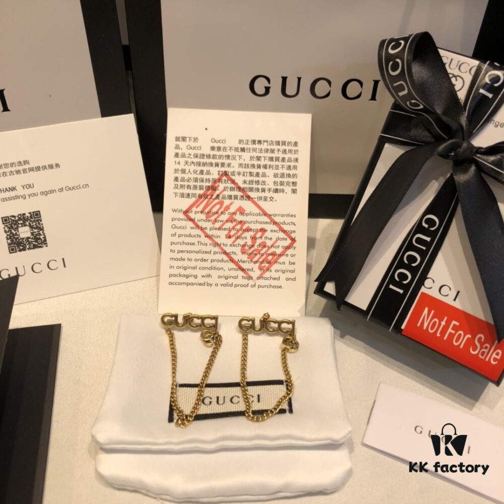 692fef2a99f2d84055c8d3b1 GUCCI Tassel Double G Stud Earrings