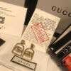 692fef3199f2d84055c8d3b9 GUCCI Diamond-Paved Double G Set Necklace and Stud Earrings