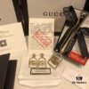 692fef3299f2d84055c8d3ba GUCCI Diamond-Paved Double G Set Necklace and Stud Earrings