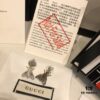 692fef3f99f2d84055c8d3cd GUCCI Full Diamond Double G Bee Stud Earrings
