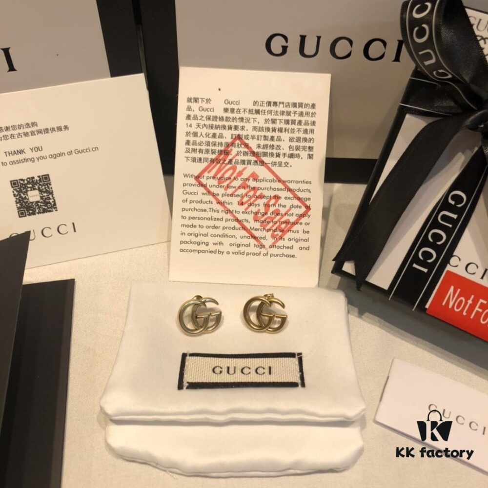 692fef4399f2d84055c8d3d5 GUCCI Retro Double G Stud Earrings