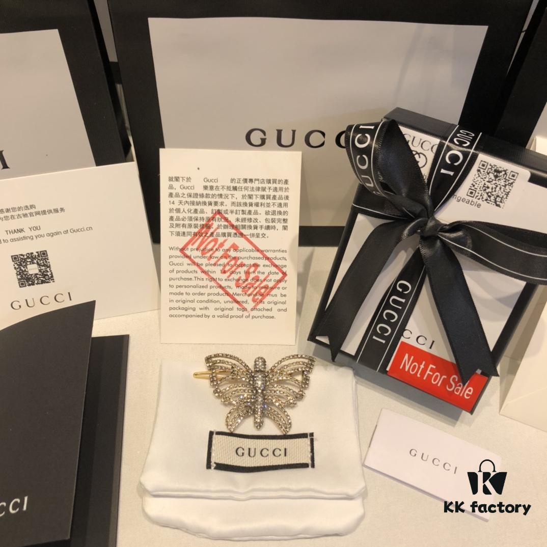 GUCCI Full Diamond Butterfly Hair Clip