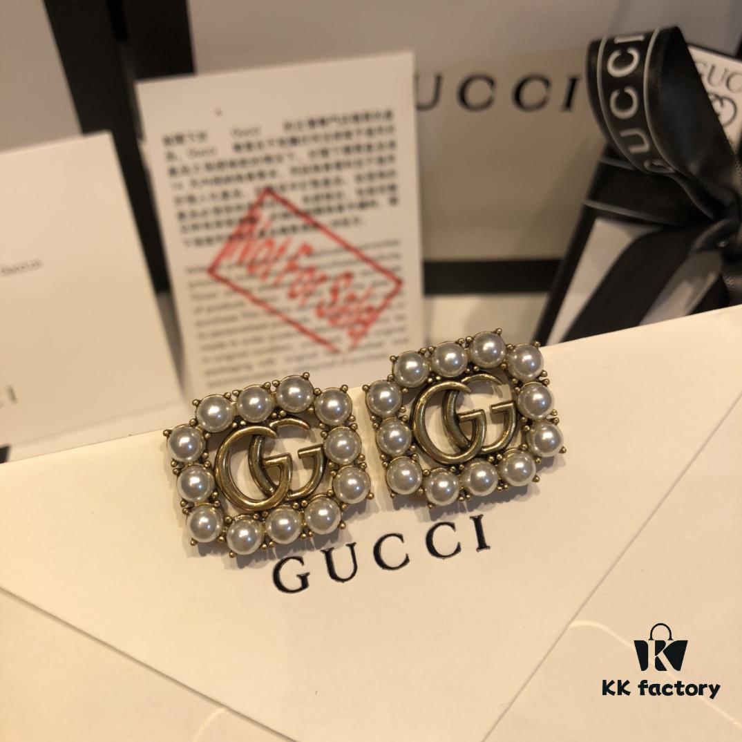 692fef5699f2d84055c8d3f3 GUCCI Pearl Double G Stud Earrings