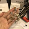 692fef6b99f2d84055c8d40c GUCCI Diamond-Paved Double G Set Necklace and Stud Earrings