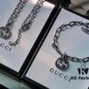 G Brand Sterling Silver Double G Twisted Rope Set