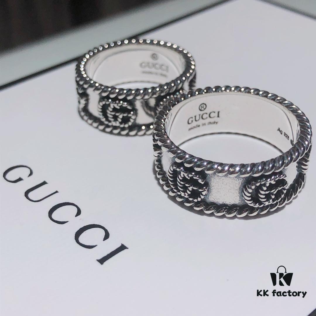 692fef7799f2d84055c8d429 Latest New Arrival 🆕🔥 Gucci Double G Twisted Ring 💍 Thick and Bold Design, Unisex Wear