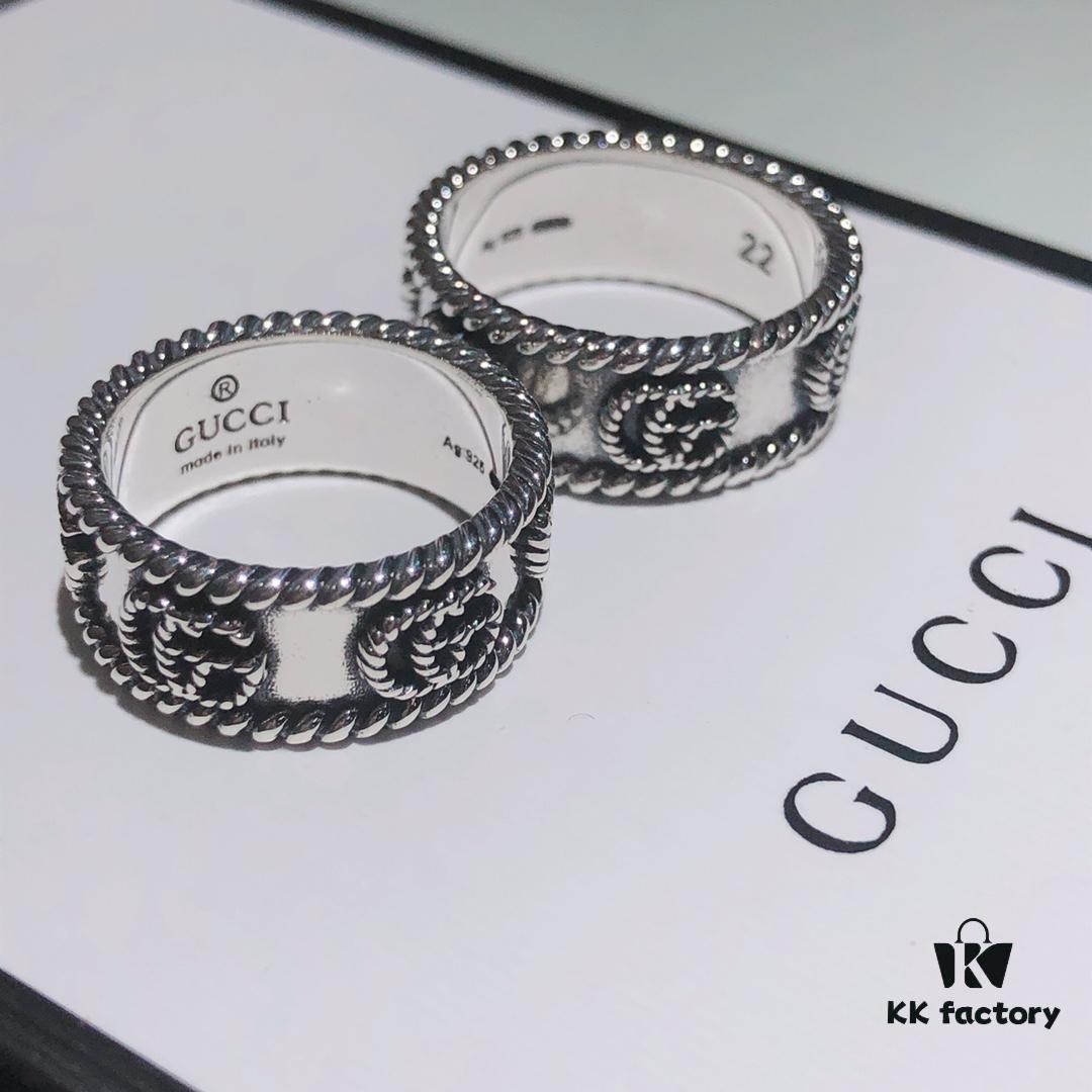 692fef7799f2d84055c8d42a Latest New Arrival 🆕🔥 Gucci Double G Twisted Ring 💍 Thick and Bold Design, Unisex Wear