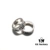 Gucci 3D Double G Carved Striped Pattern Ring