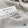 692fefb499f2d84055c8d4af Gucci Gucci 925 Sterling Silver Fearless Love Double G Floral and Bird Couple Ring