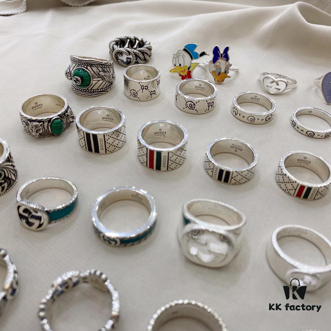 Gucci 925 Sterling Silver Ring Collection