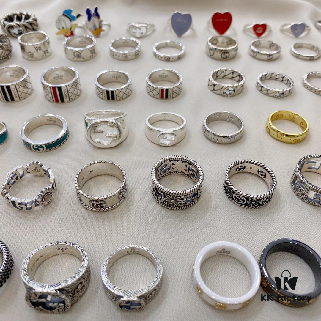 Gucci 925 Sterling Silver Ring Collection