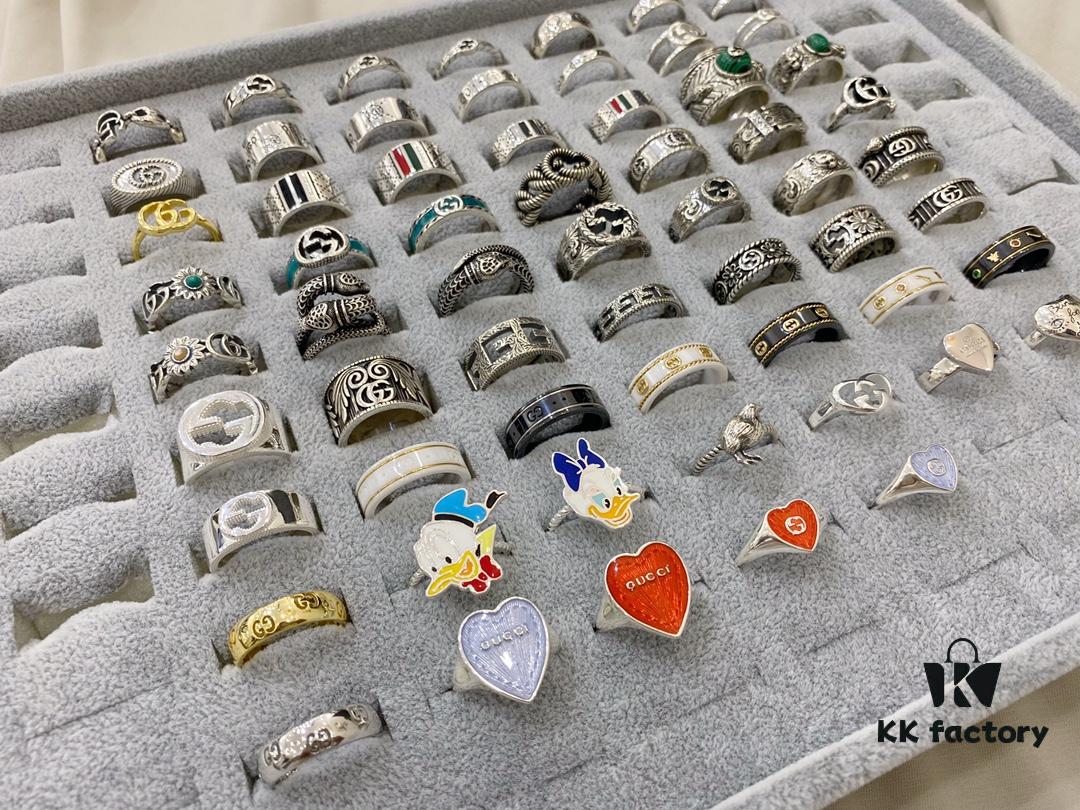Gucci 925 Sterling Silver Ring Collection